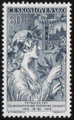 40. let čs. poštovní známky