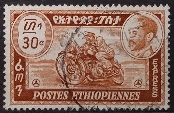 Etiopie - motokurýr