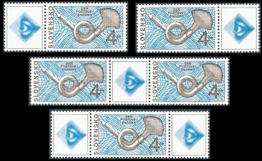 Den poštovní známky - varianty KL + KP + KZK + SP