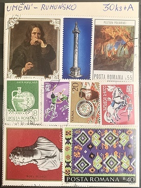 30 různých Umění-Rumunsko + 1 aršík