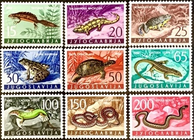 Jugoslávská fauna - razítkované