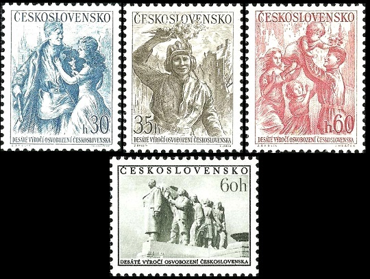 10. výročí osvobození Československa