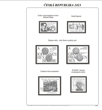 Albové listy ČESKÁ REPUBLIKA 2025