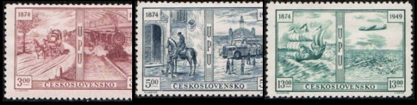 75. výročí Světové poštovní unie