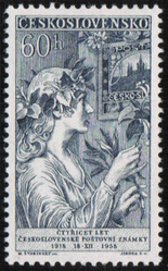 40. let čs. poštovní známky