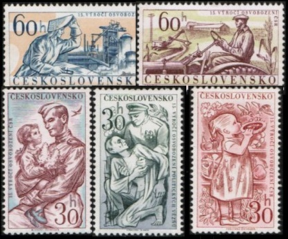 10. výročí osvobození Československa