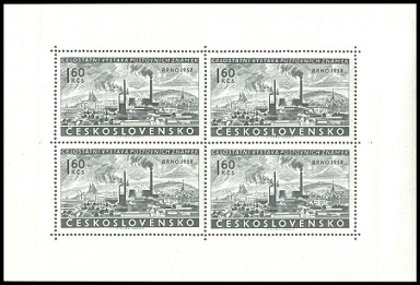 Výstava poštovních známek Brno 1958