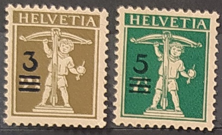 Výplatní známky - přetiskové