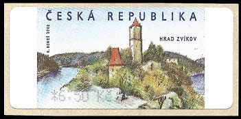 Automatová známka - hrad Zvíkov- 6,50 Kč